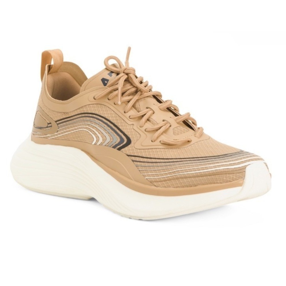 APL Tan Wave-Accent Athletic Sneakers. Tried on but too short